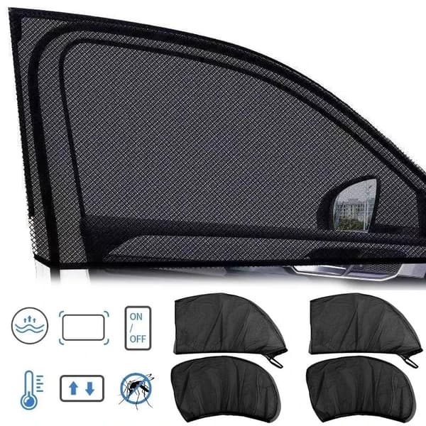 [YD]Mosquito Net with Sun Protection for Car Windows – 4-Pack 95