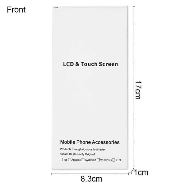(Ny) 50 st kartongförpackning vit låda för iPhone 6s & 6 LCD-skärm Not Specified