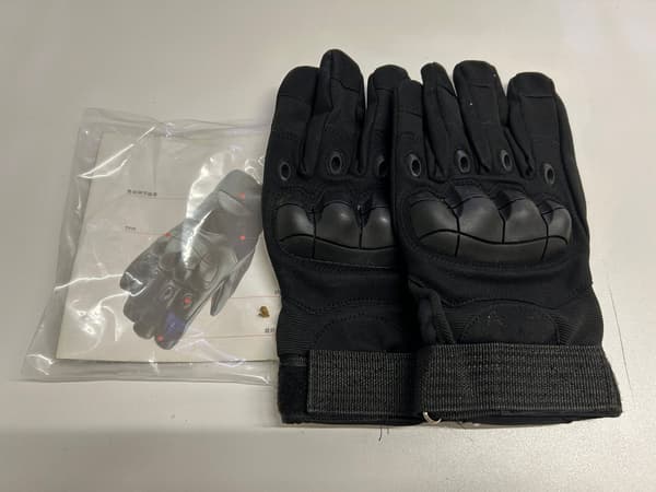 Robuste Fullfingerhandsker: Militærstil til Alle Udfordringer! Sort Svart L