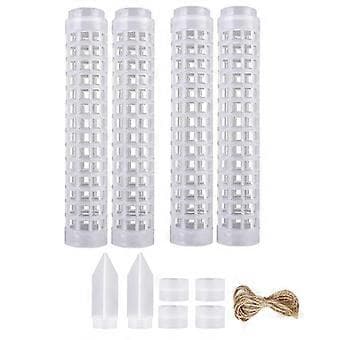 【YD】Stackable Transparent Plastic Moss Pole for Plants Monstera, Indoor Plant Accessories Support Stakes, Plant Stakes