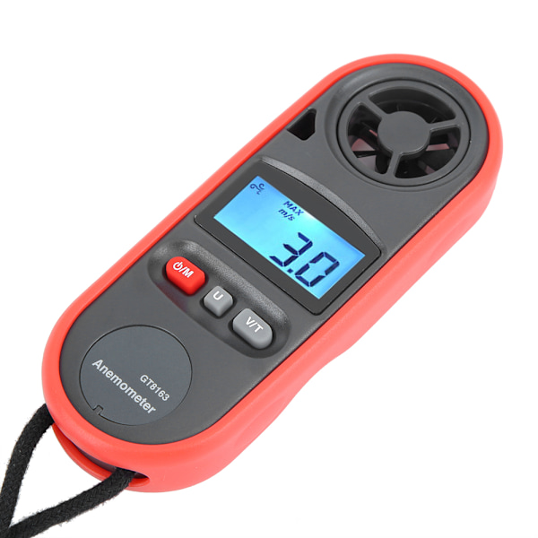 Bærbar Håndholdt Anemometer: Vindhastighets- og Temperaturmåler