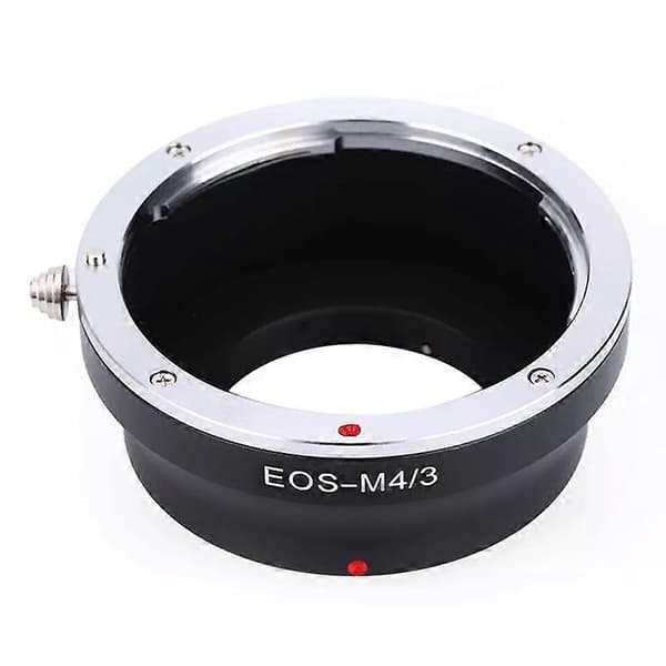 (Uusi) EOS-M4/3-objektiivin kiinnityksen sovitinrengas (musta) Svart