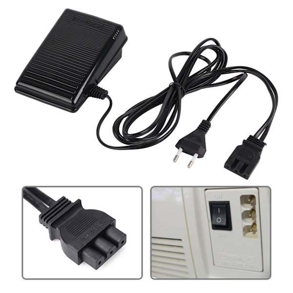 1kpl Jalkapoljinohjain Butterfly-ompelukoneeseen, EU-pistoke 220V