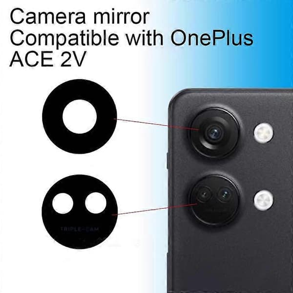 OnePlus Ace 2V PHK110 takakameran linssisarja (musta) Black