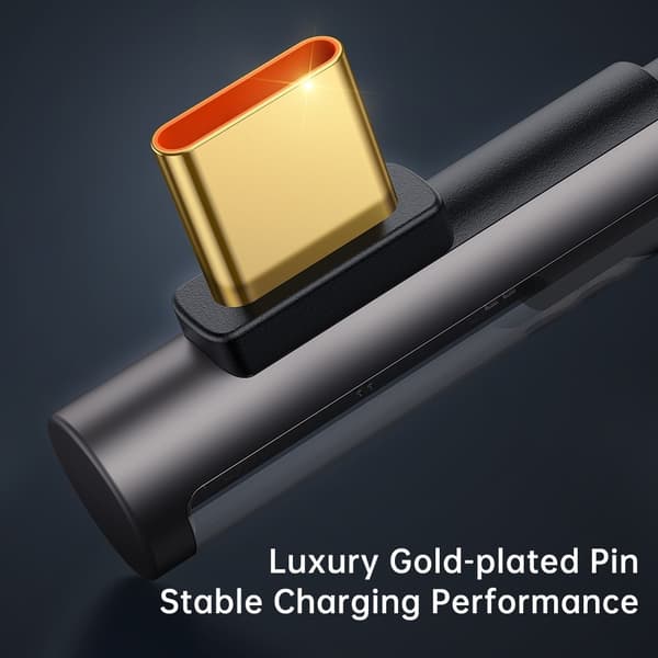 【YD】Mcdodo 1.8m 100W Hurtigopladningskabel USB-C/USB-C 90 Grader Sort 83