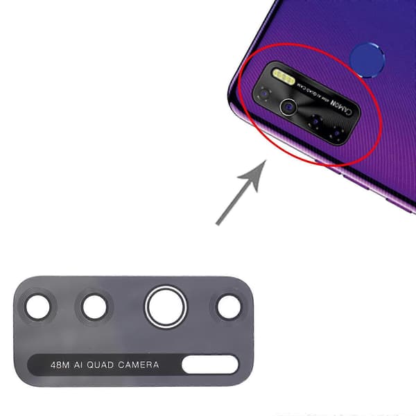 (Ny) Til Tecno Camon 15 CD7 10 stk. bagkameraobjektiv Not Specified