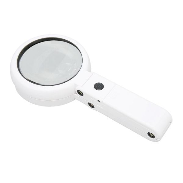 Justerbar Håndholdt LED Forstørrelsesglass med Sammenleggbart Stativ - 22X og 10X Forstørrelse for Lesing, Smykker og Håndverk