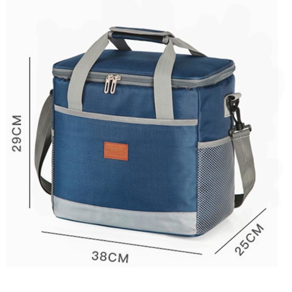 Lunchväska 15l/25l Isolerad Lunchbox Soft Cooler Kylväska Navy Blue 25L