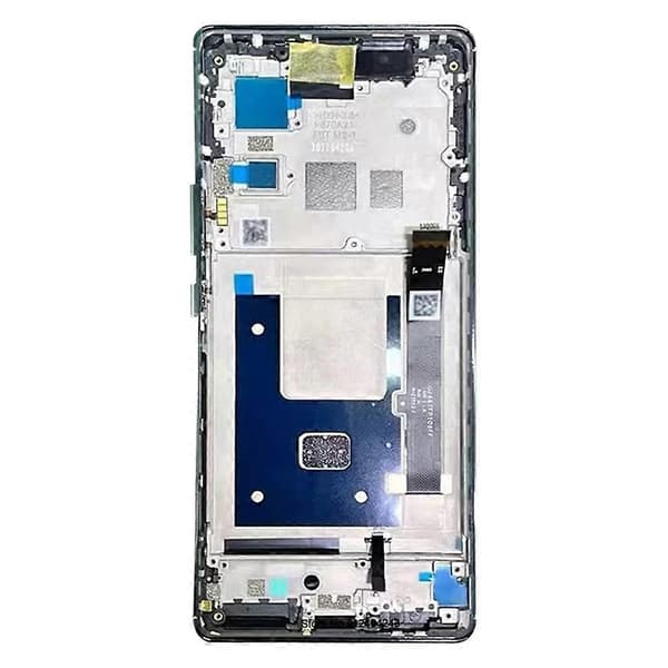 (Ny) AMOLED LCD-skærm til ZTE Axon 40 Pro A2023 Digitizer Fuld samling med ramme (sort) Black