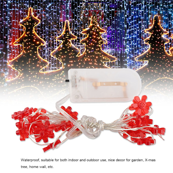 2M 20 LED Batteridrivna Koppartrådsljusslingor för Jul & Bröllopsdekoration (Kallvit)