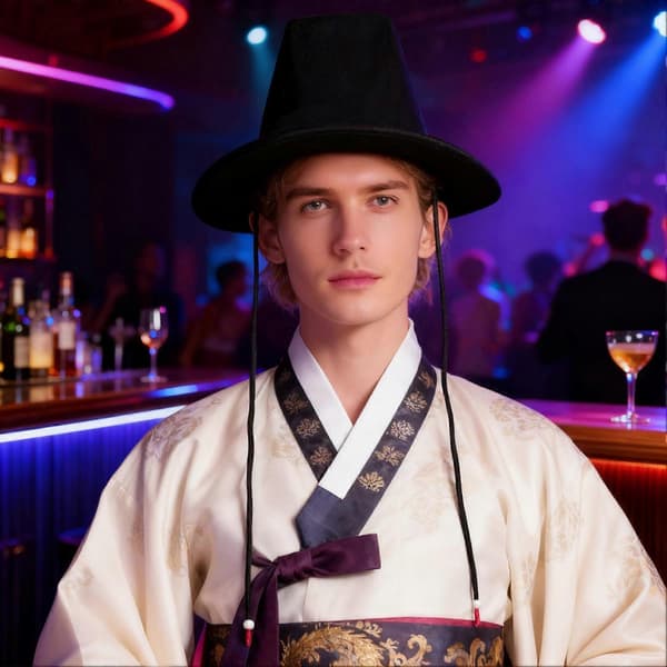 Bredskygget Performance Hat til Mænd - UV-beskyttelse til Scene & Cosplay A