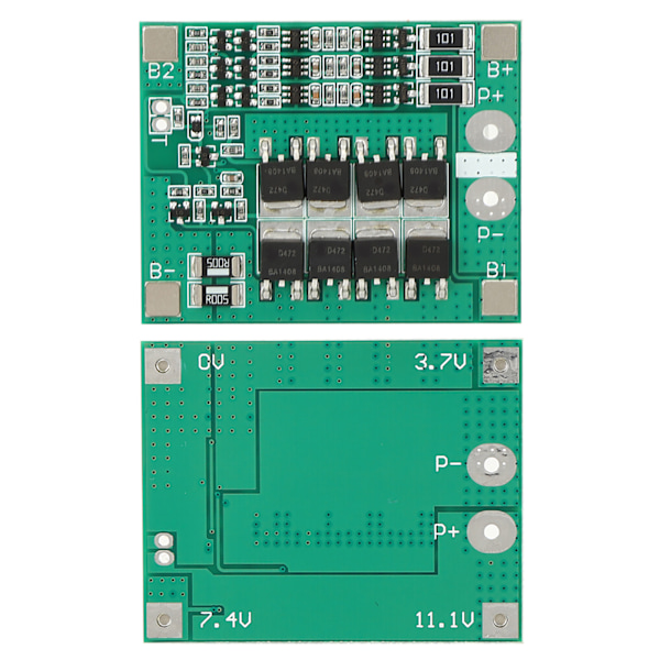 12V 40A litiumbatteri-beskyttelseskort med balanseringsfunksjon