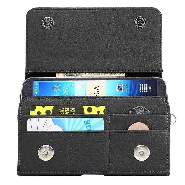 (Ny) 5,5-6,3 tums universell midjeväska Black
