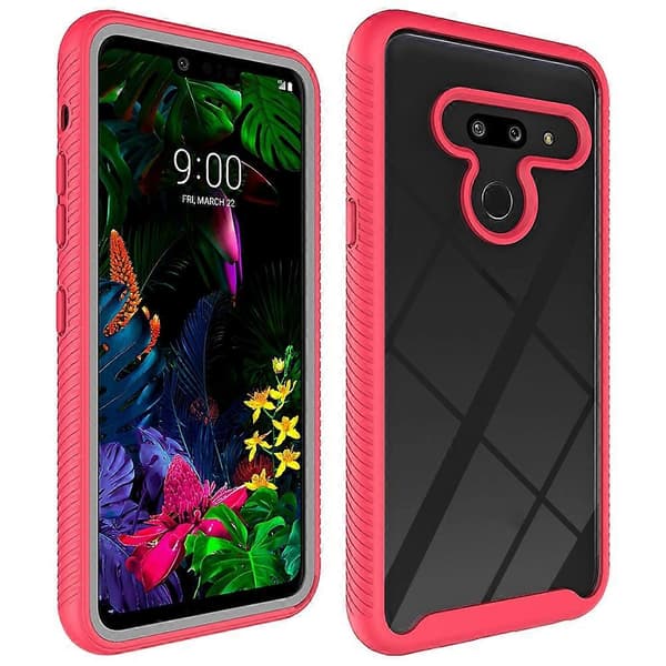 (Ny) For LG G8 ThinQ Starry Sky Solid Color Series Støtsikkert PC + TPU beskyttelsesdeksel Light Blue