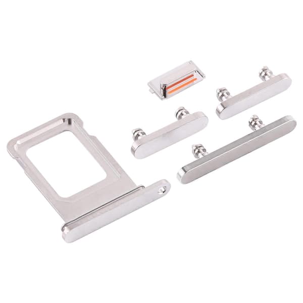 (Ny) SIM-kortskuff + sideknapper til iPhone 12 Pro White