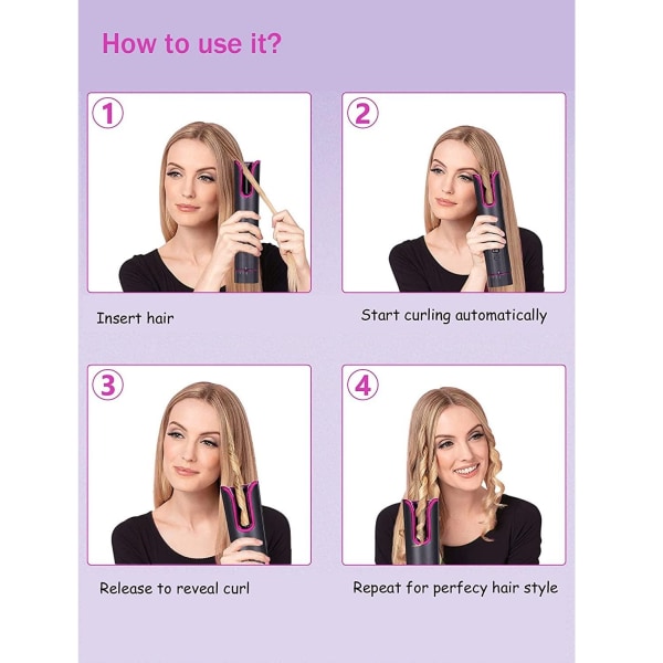 Trådløs automatisk hårkrøller Hair Curler