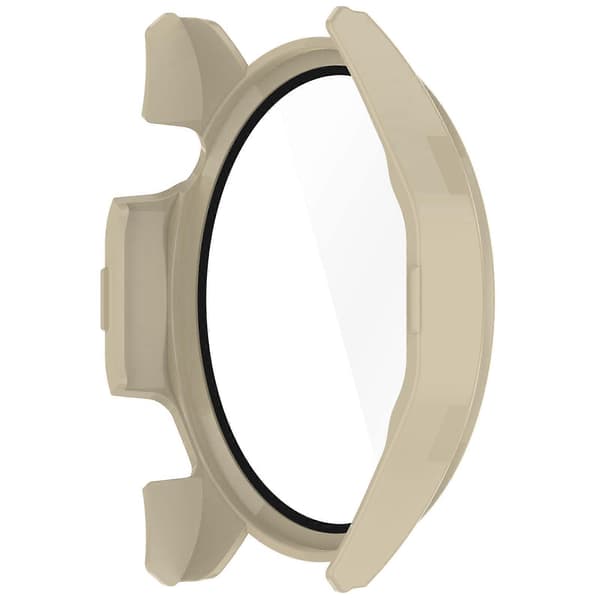 PC+hærdet glas integreret smart urkasse Ivory White For Honor Watch 4 Pro