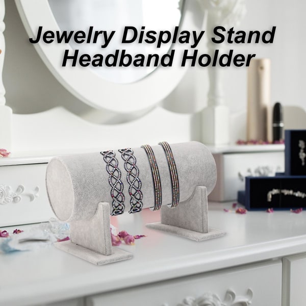 Pannbandshållare Display Stativ Halsband Organizer För Kedjor gray