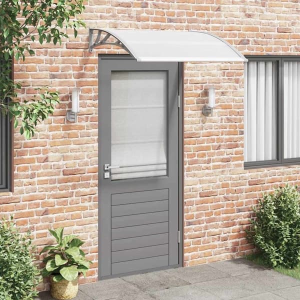 【YD】vidaXL Dørbaldakin grå 120x100 cm PC Grey grå