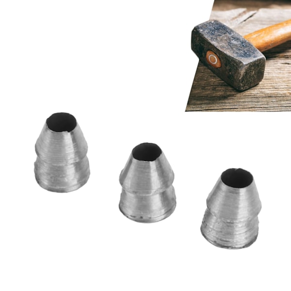 20-delt sett med stålkiler for øks- og hammerhåndtak - 10 mm diameter sikker rund design