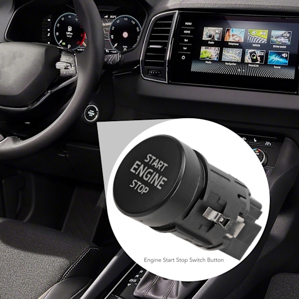 3V0905217 Motor start stopp-knapp för Karoq, Kodiaq, Octavia, Scala - snabb respons