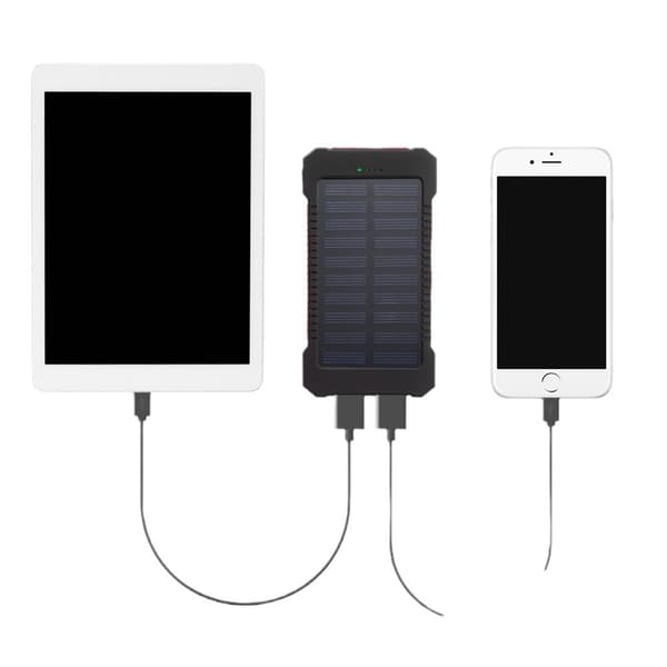 [YD]20000mAh Solcellelader - Stor Kapasitet Vanntett Utendørs LED Gave Mobillader
