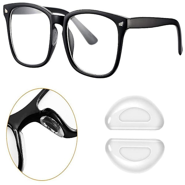 Självhäftande anti-halk mjuka näskuddar för solglasögonglasögon 10 Pairs