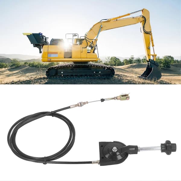 【YD】Replacement Cable for Excavator Throttle 2.5 Meter Manual Flexible Throttle Wire For Ex230