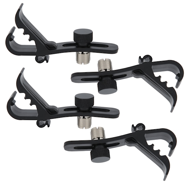 4-pack Stötsäkra trummikrofonklämmor för säker instrumenthållning