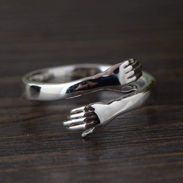 925 Sterling Silver Kramring För Par Kvinnor