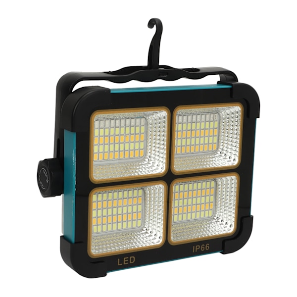 LED työ aurinkovalo 100W 10000LM 3000 - 6000K IP66 vedenpitävä ladattava kannettava ulkotyövalaisin