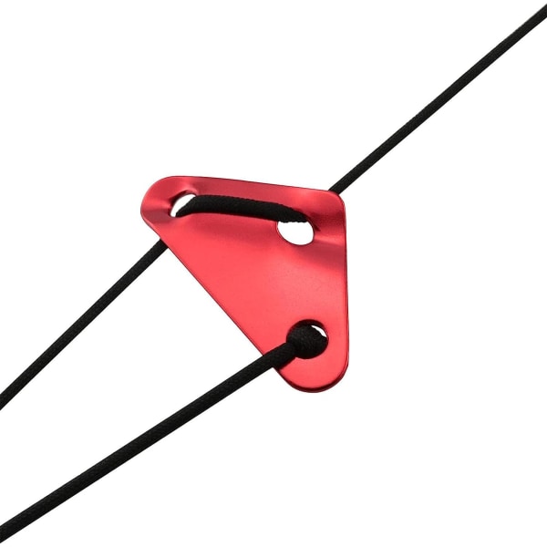 Aluminum alloy tent drawstring adjuster 7.5*4*5cm red 8 pcs