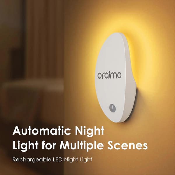 Oraimo SmartNightLight Genopladelig LED-natlampe til flere scener