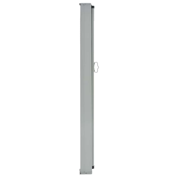 【YD】vidaXL Udtrækkelig sidemarkise 60x300 cm grå Grey grå