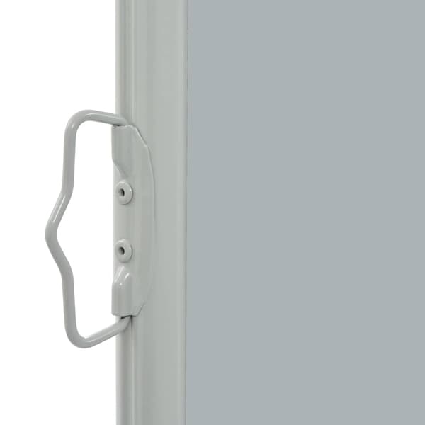 【YD】vidaXL Udtrækkelig sidemarkise 60x300 cm grå Grey grå
