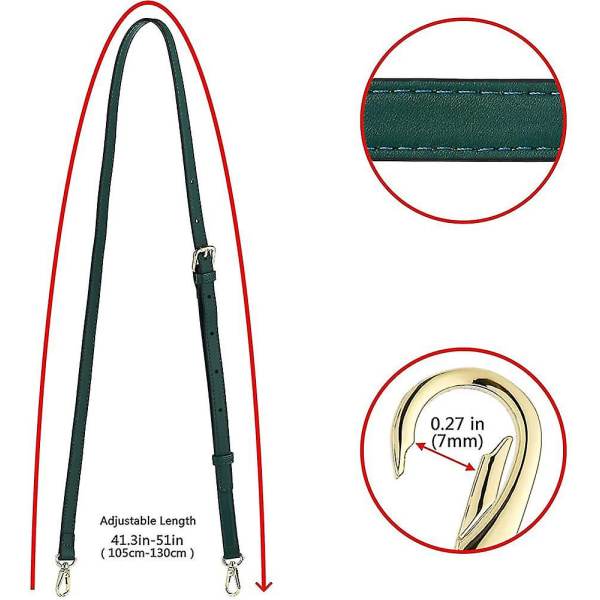Mikrofiber läderväska Remmar Väska Rembyte axel
