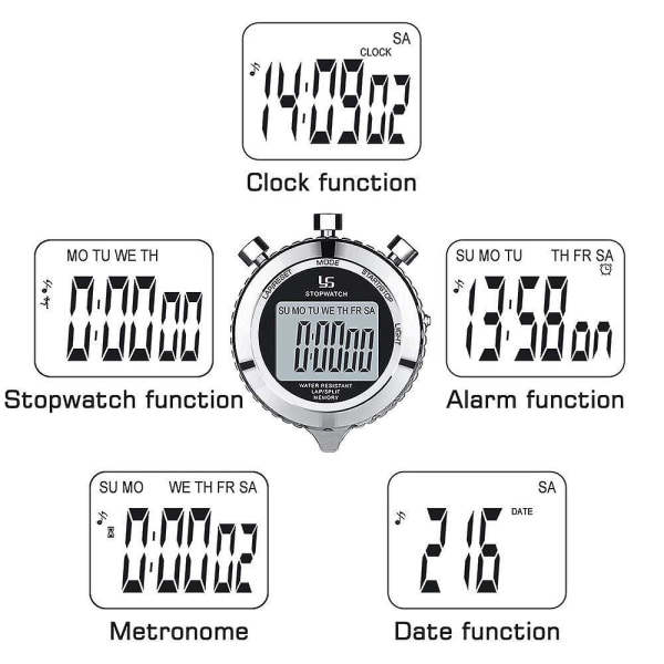 Metall stoppur Klocka Daglig digital timer