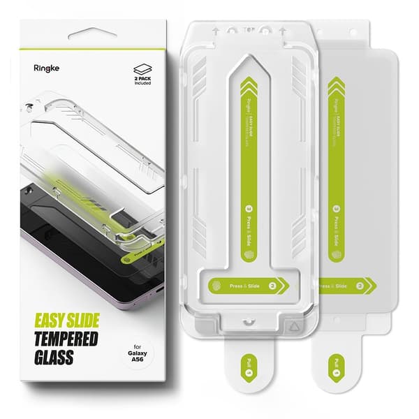 【YD】Ringke Galaxy A56 5G 2-PACK Näytönsuoja Easy Slide 100