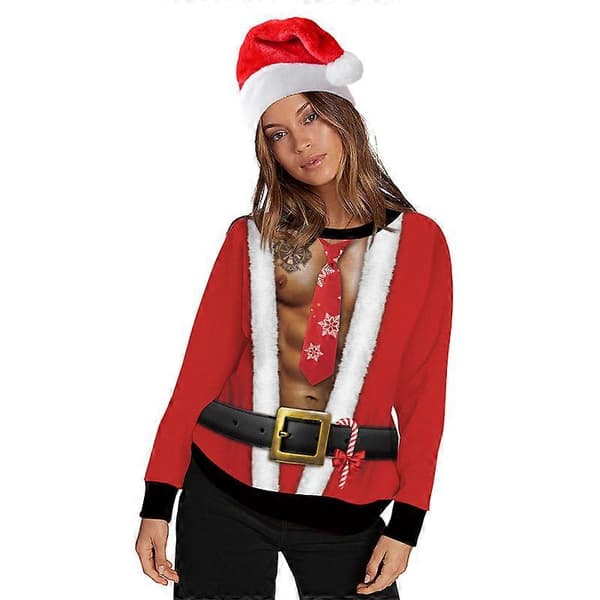Unisex 3D-printede Pullover Sweatshirts Grafiske Langærmede Skjorter L