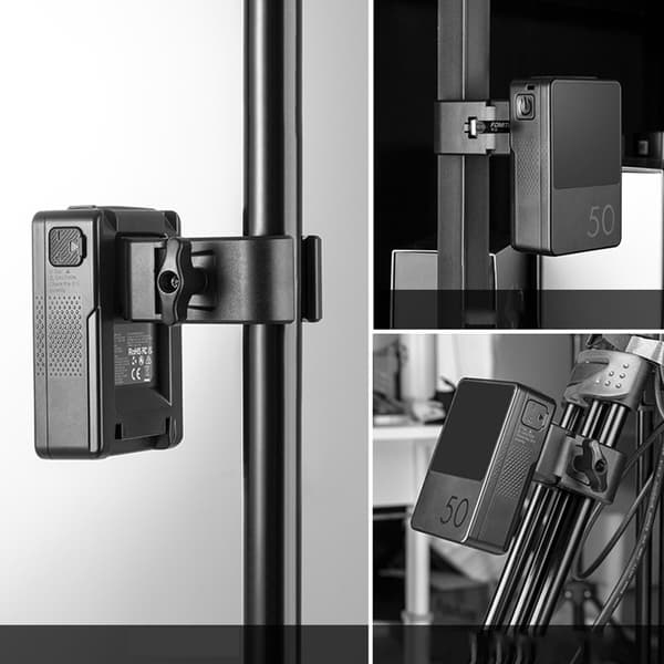 Universal V Mount Batteriklemme Store Klør Design Oppgraderinger for Lysstativ