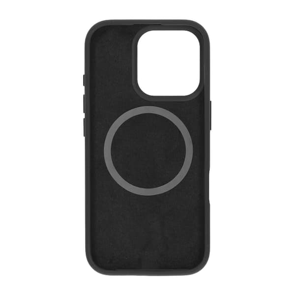 iPhone 16 Pro Max Mobilcover Silikone Magnet Rvelon - Sort Svart black