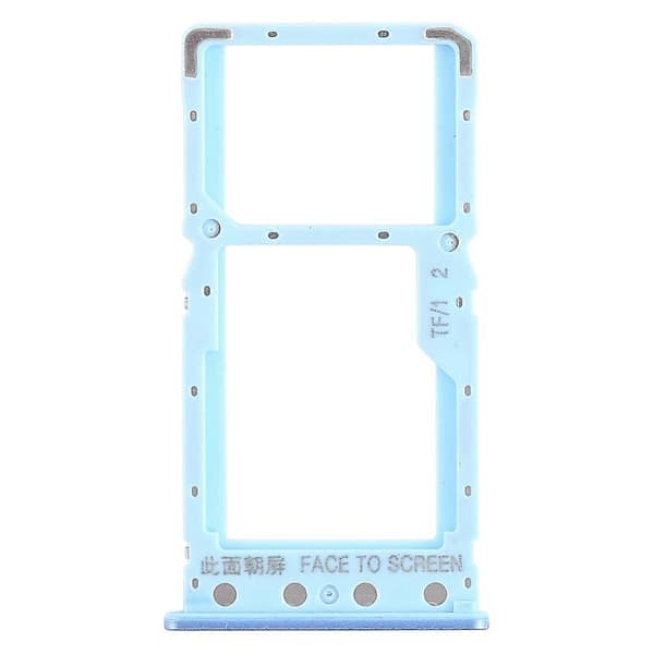 (Ny) SIM-kortfack + SIM-kortfack / Micro SD-kortfack för Xiaomi Redmi 6 / Redmi 6A Blue