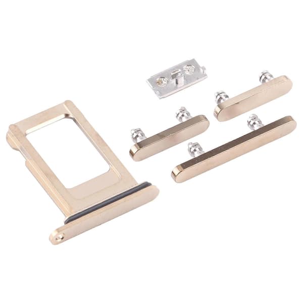 (Ny) SIM-kortskuff + sideknapper til iPhone 12 Pro Gold