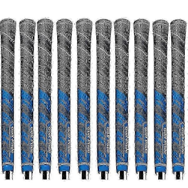 Standardstørrelse golfgreb, MCC PLUS 4 til Golf Pride, 10 stk. multipakke Blue
