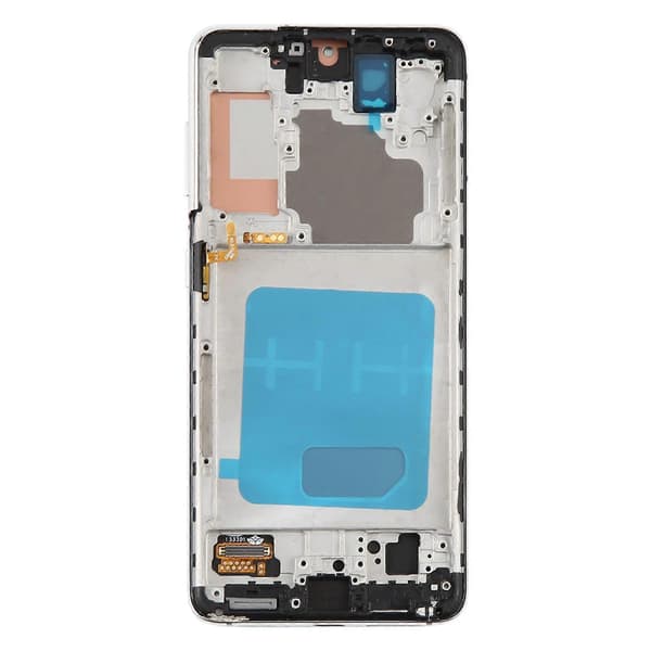För Samsung Galaxy S21 5G SM-G991B 6,12 tums TFT LCD-skärm Digitizer komplett montering med ram, stöder inte fingeravtrycksidentifiering Silver