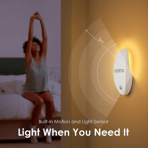 Oraimo SmartNightLight Genopladelig LED-natlampe til flere scener