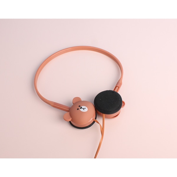 Tecknade hörlurar med trådbundna headset Male Bear