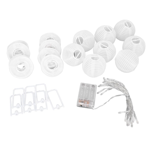 Mini LED-lyktor med ljusslinga - Nylonhängande dekoration för inomhus- och utomhusbruk, perfekt för bröllop, fester och terrassatmosfär