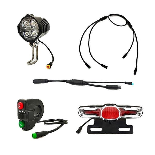 【YD】For Bafang Mid-Motor Electric Bicycle LED Headlight E-Bike Front Lamp