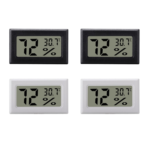 Mini digitalt hygrometer / termometer 4-pak